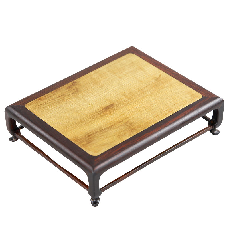 红木雕刻工艺品摆件底座红酸枝嵌楠木奇石花盆花瓶佛像底座实木托