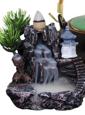 Backflow Incense Burner Resin Incense Waterfall Burner Indoo