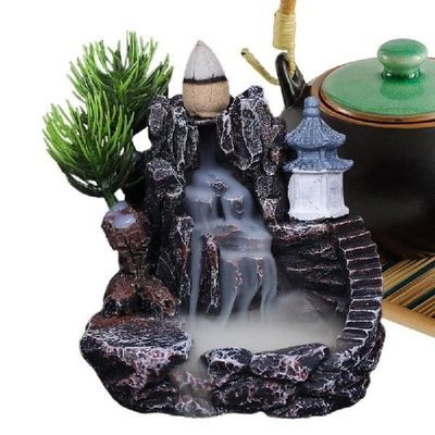 Backflow Incense Burner Resin Incense Waterfall Burner Indoo