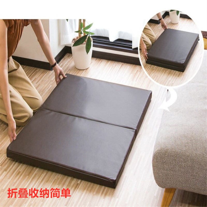 宠物防水垫子犬猫皮革折叠床垫高龄犬体压分散高弹海绵睡垫可拆洗