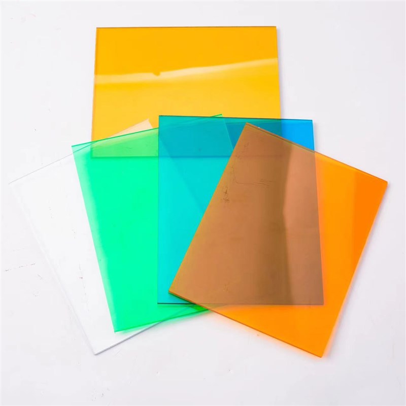 蓝色pc耐力板聚碳酸酯茶色耐力板阳光板采光雨棚绿色湃珥耐力板