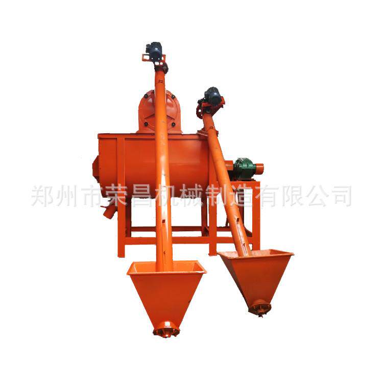 自动上料饲料粉碎搅拌机养殖场卧式饲料混合搅拌一体机