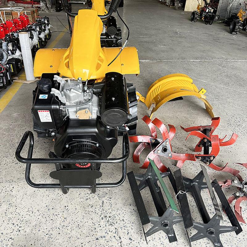 农用直连旋耕机柴油款四驱旋耕开沟犁地微耕机汽油后旋四驱旋耕机