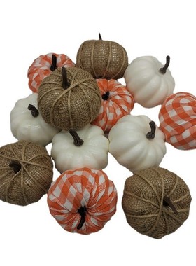 Halloween decoration Simulation Pumpkin Model Orange Linen P