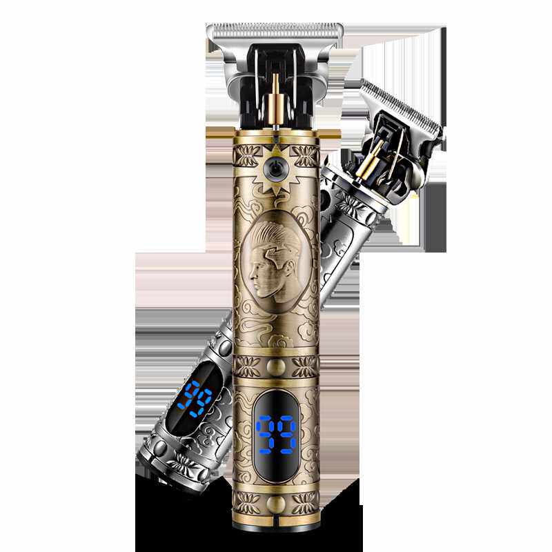 T9雕刻0刀光头电推剪发廊推白刻痕推光头理发器婴儿童成人家用电