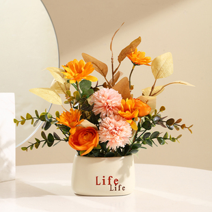 仿真绿植桌面小摆件客厅家居玄关服装店办公室鞋柜装饰品花盆假花