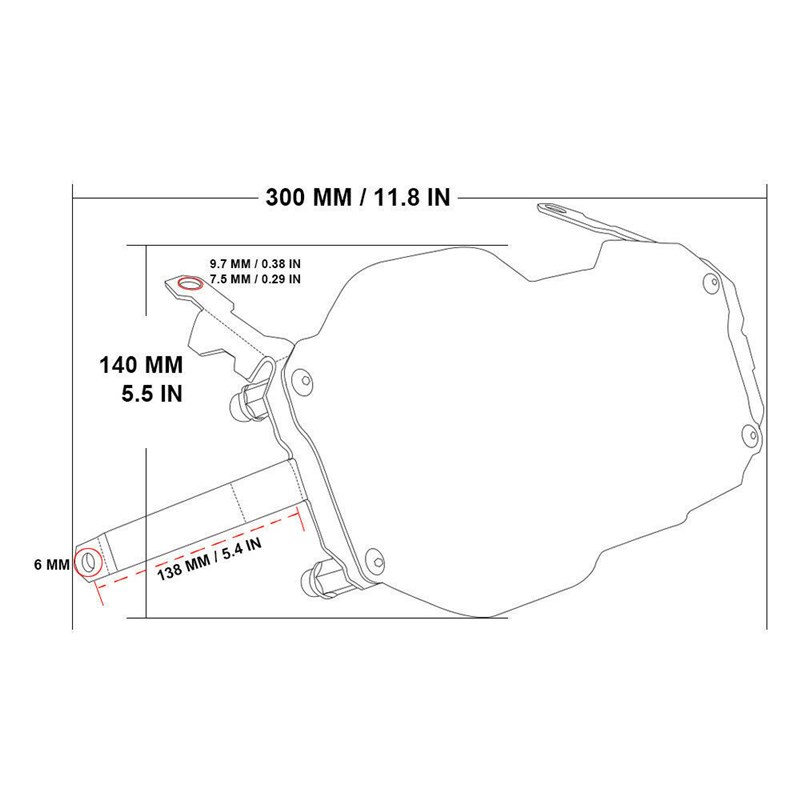 BM1W R1200GS ADV配件 水鸟机车改装前大灯牀包 防护罩压克力