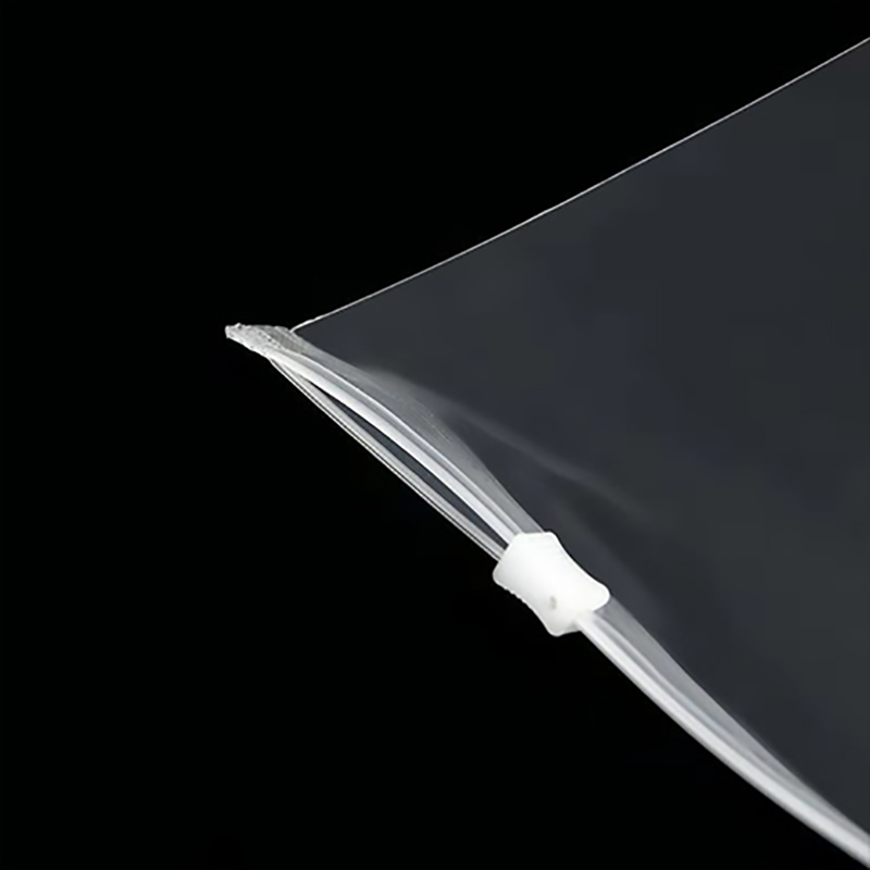 工厂全新料无异味透明塑胶连拉袋磨砂拉链袋自定义LOGO服装拉链袋