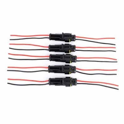 5 Pairs/set 2-Pin Way High Quality Car Waterproof Male Femal