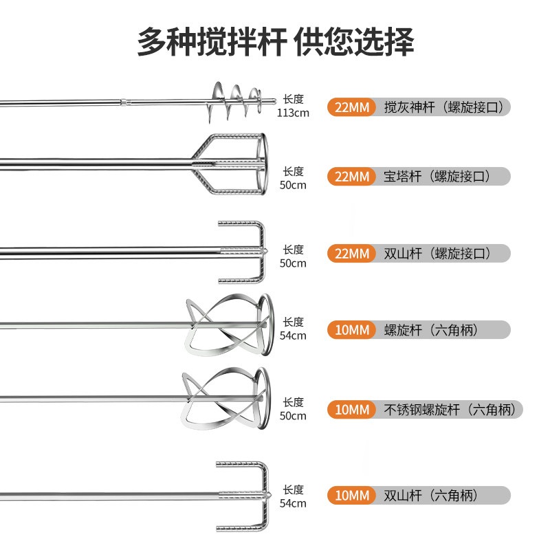 极速科麦斯腻子粉搅拌机涂料油漆电动工业级搅拌器混凝土大功率打