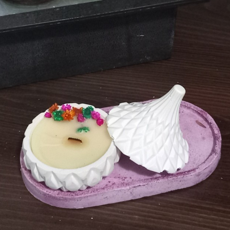 DIY Manual Candle Cup Plaster Mold AromatherapyCandle Mongol