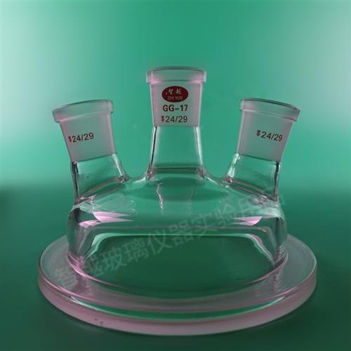 双层开口反应器玻璃夹套反应釜四开口反应烧瓶250/500/1L/2L/3L5L