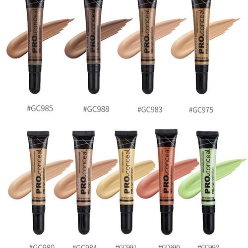好货9 colors concealer 9色遮瑕膏软管遮瑕乳粉底修容膏美妆博主