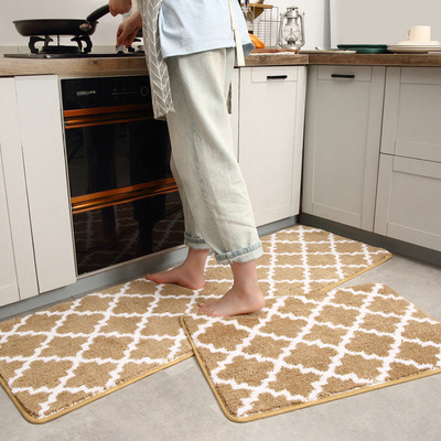 New Nordic stylelong strip kitchen floor mat bathroom carpet