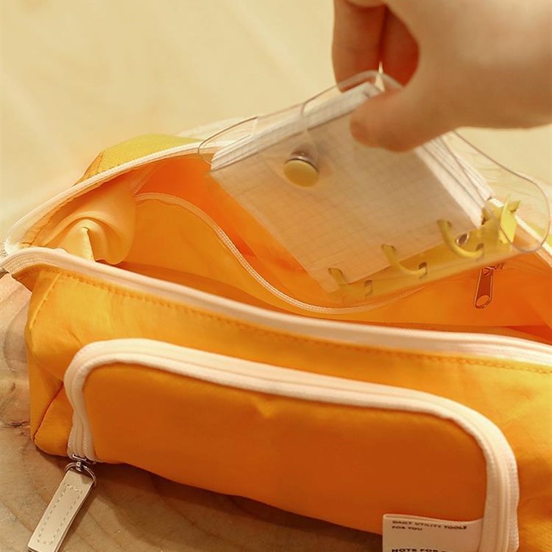 Large Capacity Pencil Case Kawaii Canvas Pencilcase School