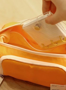 Large Capacity Pencil Case Kawaii Canvas Pencilcase School