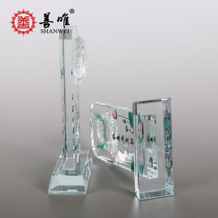 荷花水晶灵位牌牌位灵牌令牌小牌子安葬殡葬用品丧葬骨灰寄存摆件