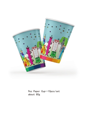 The Numberblocks Party Decoration Birthday Sets Banner Cup P