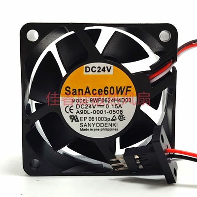 SanAce60WF 9WF0624H4D03 24V 0.15A 6CM 6025发那科系统专用风扇