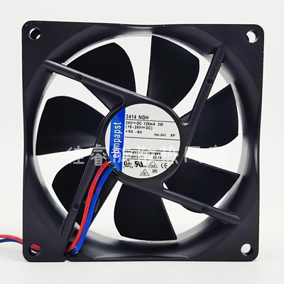 3414NGH 24V 3W 原装正品德国进口90*90*25 变频器散热风扇