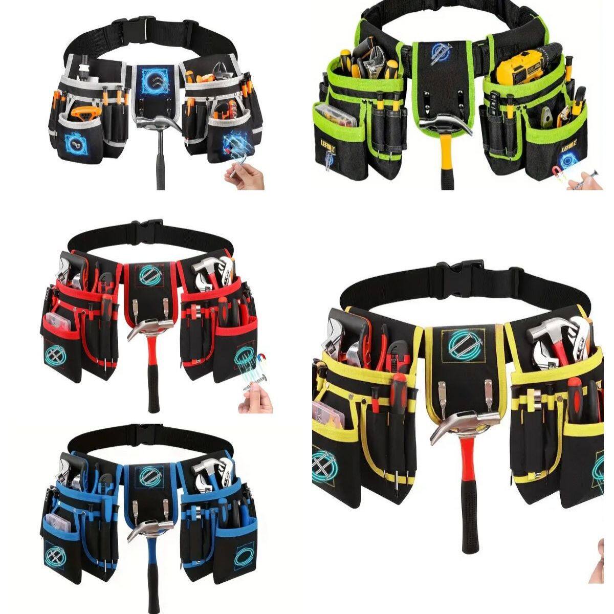 多口袋腰挎电工工具腰包适合多场景门窗安装高空作业解放双手