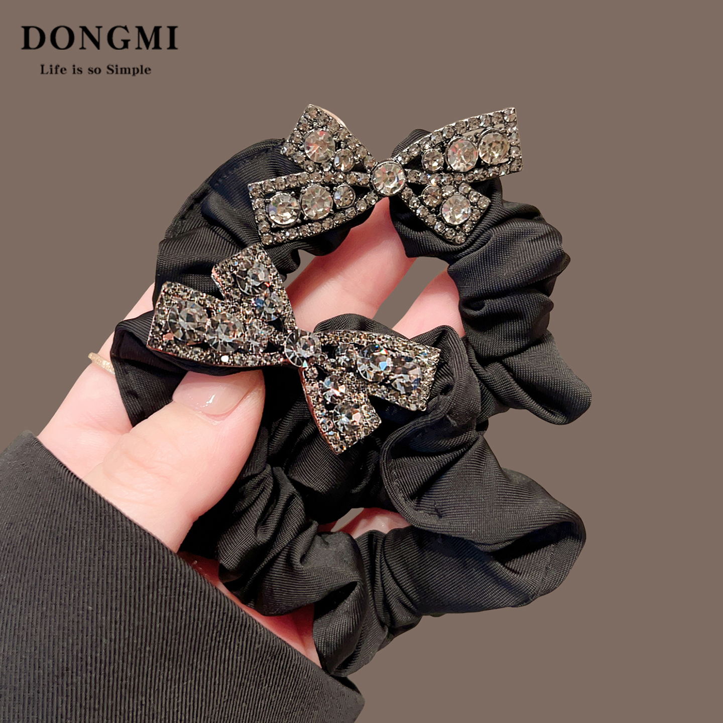 气质蝴蝶结头绳超仙发圈