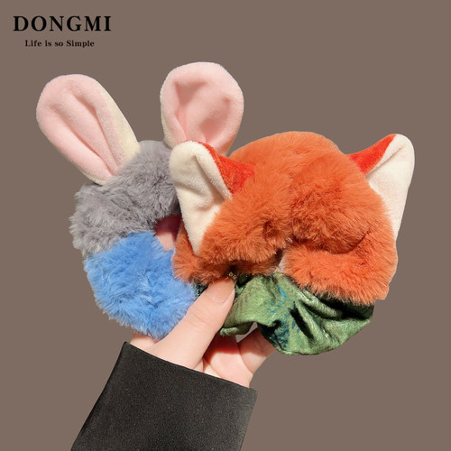 狐尼克毛绒发圈发绳女发饰