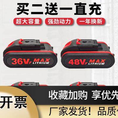 通用36VF手电转钻电池48VF98VF198VF21V平推式充电钻锂电池充电器