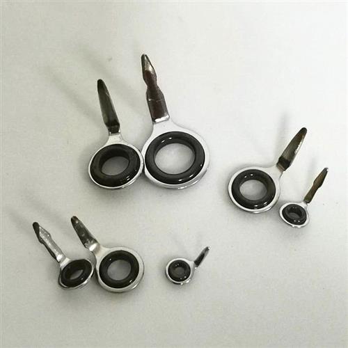 手竿改前打单脚筏竿手竿路亚竿矶竿过线环陶瓷导环前打竿改装配件