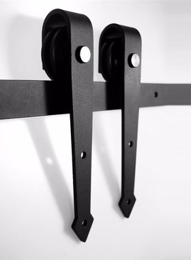 LWZH 1200mm - 2930mm Country Style Wood Sliding Barn Door Ha