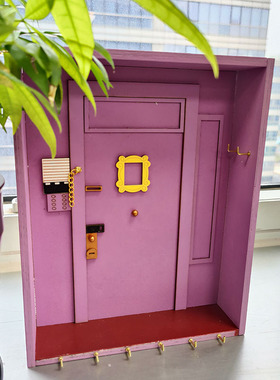 Tv Show Friend Keychain Monicas Door Frame Purple Door Hang