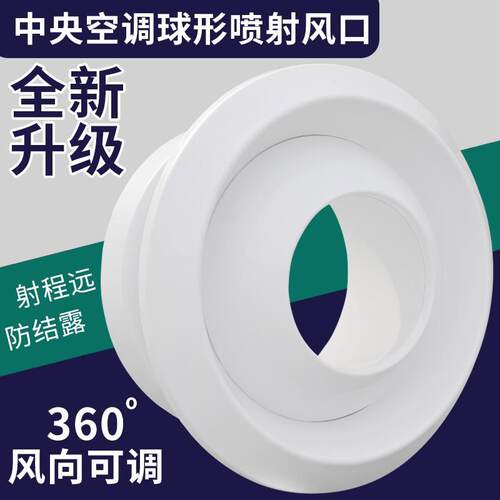好货ABS新款总厂车站喷射口中央空调出风可调球形风口射流风口