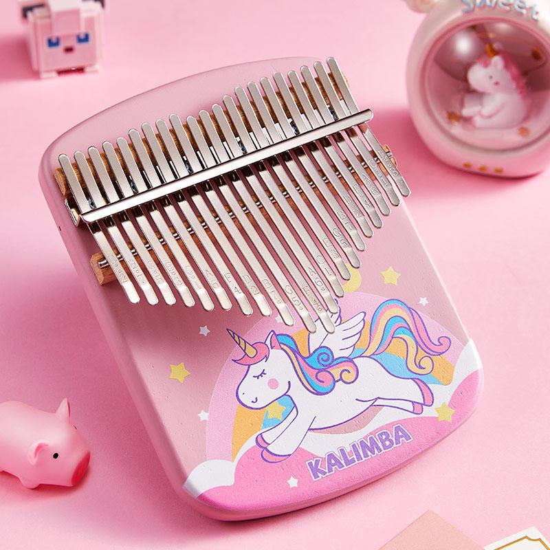 卡林巴拇指琴17音手指钢琴手指姆钢琴21音初学儿童女生乐器卡通