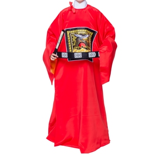 戏曲演出服装影视古装县太爷官衣京越剧状元官服七品芝麻官状元服