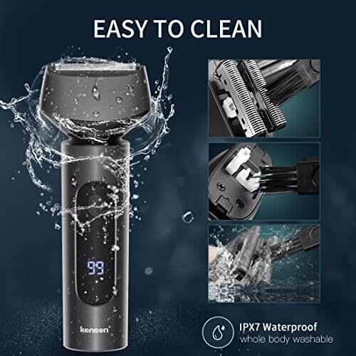 极速Electric Razor for Men  kensen IPX7 Waterproof Foil Elec
