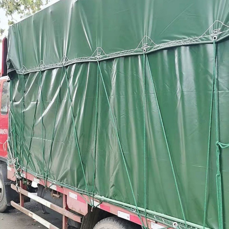 高栏大货车汽车篷布4.2米6.8米9.6米帆布油布防水篷布防雨布