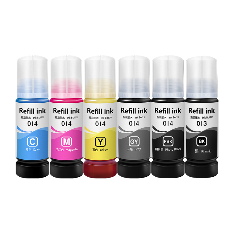 适用爱普生L8168墨水EPSON L8188墨仓式013 014喷墨打印机L8186 L