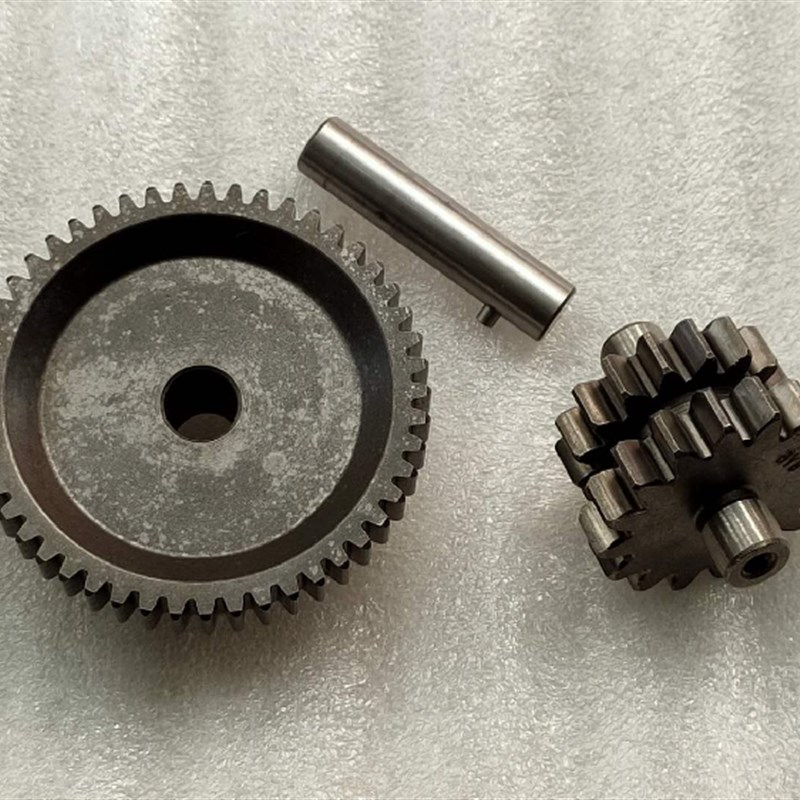 宗申海啸250捍威水冷发动机启动双联齿16:49马达过桥齿轮9齿电机