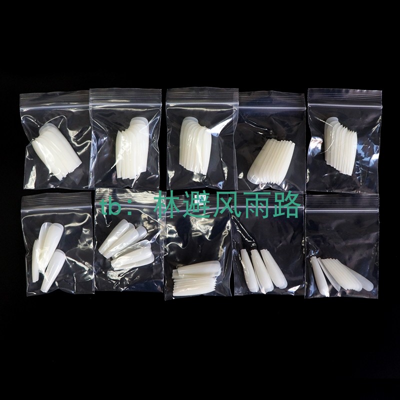 .500/100pcs False Coffin Nails Ballerina Fake Nails Flat Sha