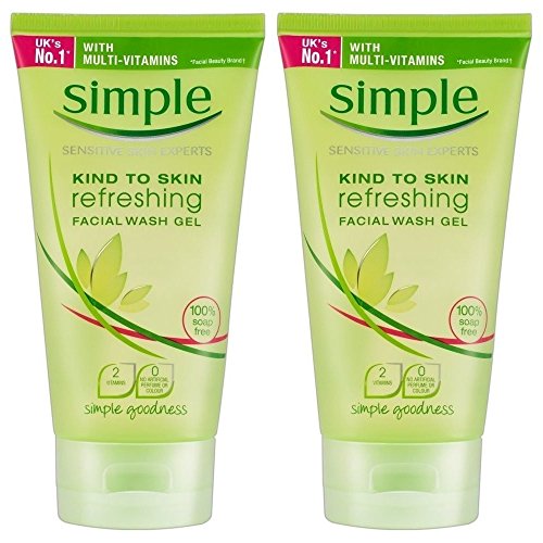 Simple Refreshing Facial Wash Gel  5 Ounce (Pack of 2)