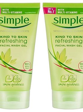Simple Refreshing Facial Wash Gel  5 Ounce (Pack of 2)