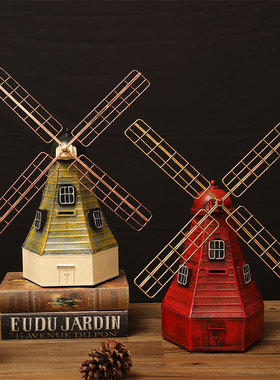 创意轻奢电视机复古怀旧老式物件橱窗摆件客厅酒吧酒柜家居装饰品