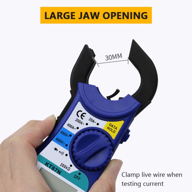 Digital Clamp Meter Multimeter Voltage Tester Measures AC/ D