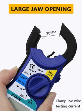 Digital Clamp Meter Multimeter Voltage Tester Measures AC/ D