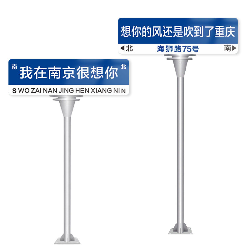 极速我在杭州很想你 想你的风还是吹到了重庆指路牌交通标志牌T型