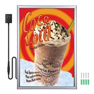 室内翻盖单双面铝框超薄灯箱 商场超市宣传牌超薄四边开启式灯箱