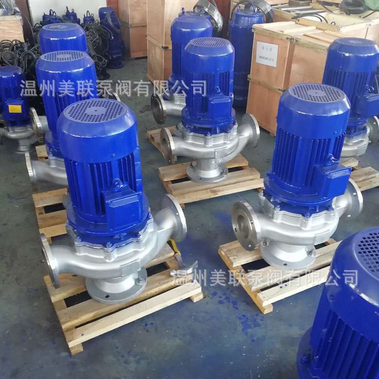400GW1700-22-160管道式排污泵 无堵塞立式管道排污泵 铸铁不锈钢