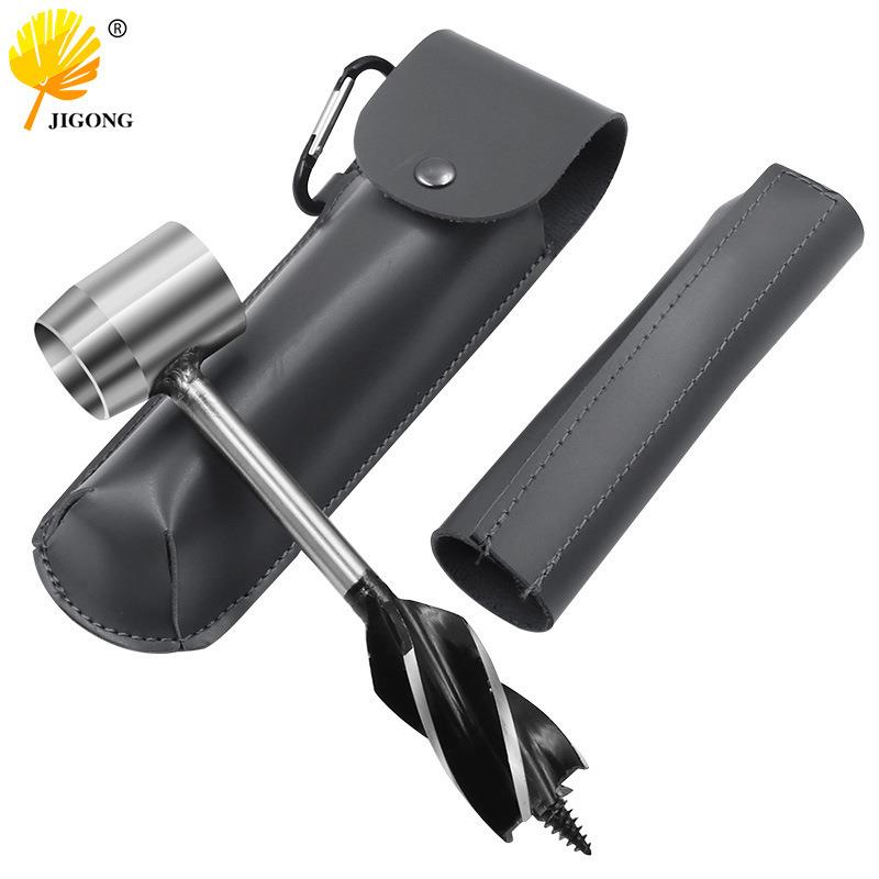 户外求生钻头木工手钻 野营手工钻头支罗钻 钻木打孔劈柴工具套装