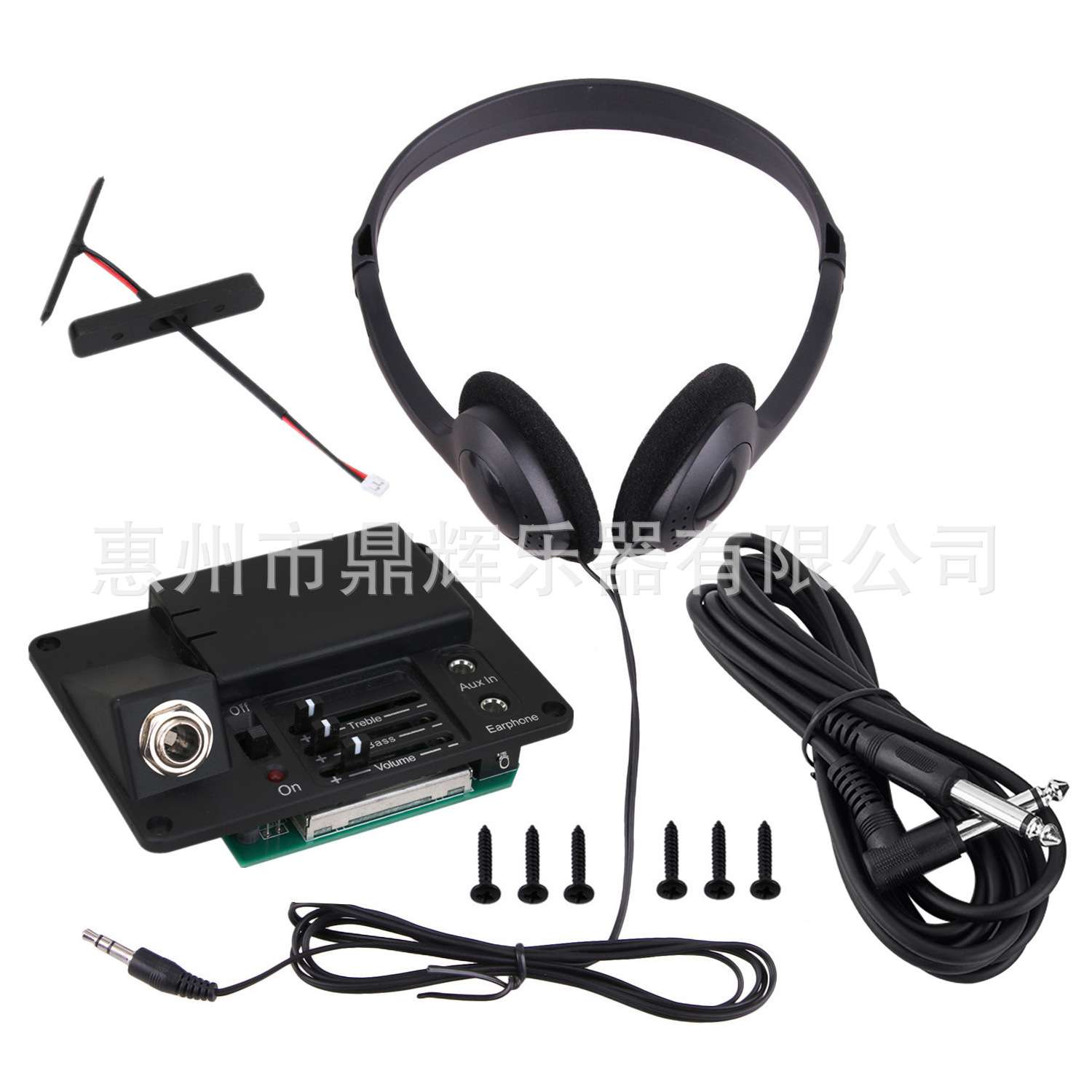 电子小提琴低音琴电声小提琴拾音器3段EQ均衡高档专业演出扩音器