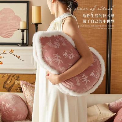 新中式葫芦抱枕法式中国风粉色客厅沙发靠枕轻奢高级感靠垫靠背垫